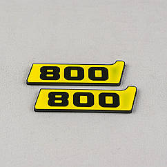 Шильд у крила Brabus 800 yellow + black