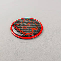 Шильд двоскладний Brabus red + carbon red