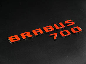 Напис Brabus 700 двоскладний black + orange