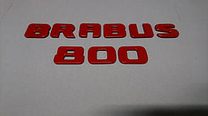 Напис Brabus 800 (червоний метал)