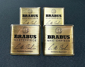 Шильд у сидіння Brabus Masterpiece Constantin Buschmann yellow