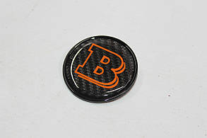 Шильд двоскладний Brabus black + carbon orange