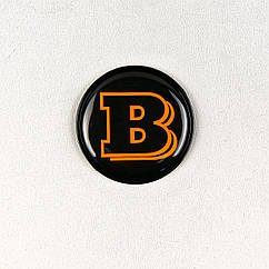 Шильд двоскладний Brabus black + black orange