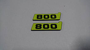 Шильд у крила Brabus 800 lime green + black