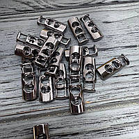 Фіксатор металевий на два отвори 3351 Темний Нікель