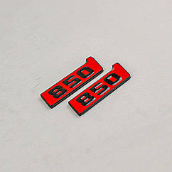 Шильд у крила Brabus 850 red+ black