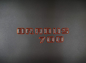 Напис Brabus 700 двоскладний orange + carbon