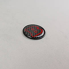 Шильд двоскладний Brabus black + carbon red