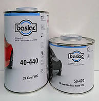 Лак акриловий 2K VOC 40-440 1л + затв стандарт 50-420 0,5л, BASLAC