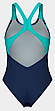 Купальник закритий для жінок Arena DREAMHLINE SWIMSUIT V BACK синій, бірюзовий Жін 36, фото 4