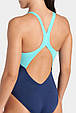 Купальник закритий для жінок Arena DREAMHLINE SWIMSUIT V BACK синій, бірюзовий Жін 36, фото 9