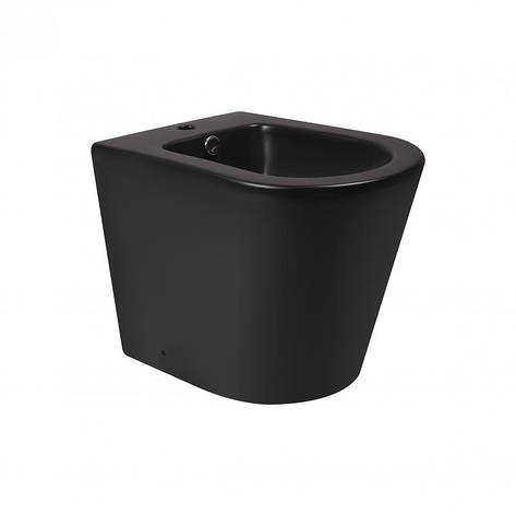 Біде підлогове Qtap Scorpio 530x360x395 Matt black QT14441003CMB, фото 1