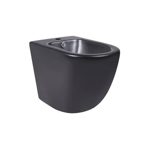 Біде підлогове Qtap Robin 565x360x405 Matt black QT13442141CMB, фото 1