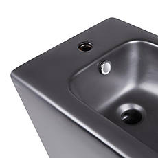 Біде підлогове Qtap Robin 565x360x405 Matt black QT13442141CMB, фото 6
