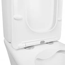 Унітаз-компакт Qtap Kalao безобідковий з сідінням Soft-close QT08221213AW, фото 3