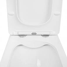 Унітаз-компакт Qtap Kalao безобідковий з сідінням Soft-close QT08221213AW, фото 4