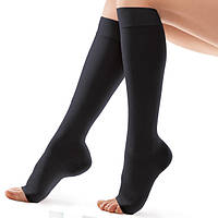 Гольфи антиварикозні лікувальні з відкритим носком з компресією 27-36 мм рт. Tiana, 340 DEN, Тип 932