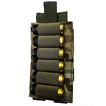 Патронташ на Molle,12 калібру (6 шт.) Cordura 1050(TTX3762), фото 4