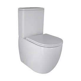 Унітаз-компакт Qtap Robin Ultra Quiet безободковий з сидінням Soft-close QT13222128AUQ1W