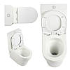 Унітаз підлоговий Qtap Virgo Ultra Quiet безобідковий з сидінням Soft-close WHITE QT18226092AW, фото 7