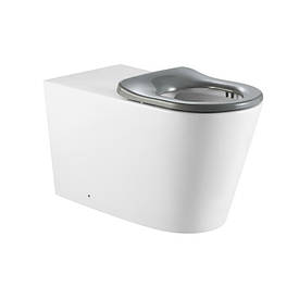 Унітаз підлоговий Qtap Freedom інклюзивний безбачковий Rimless безобідковий з сидінням Soft-close WHITE