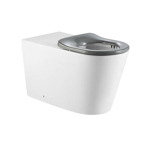 Унітаз підлоговий Qtap Freedom інклюзивний безбачковий Rimless безобідковий з сидінням Soft-close WHITE, фото 1