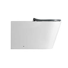 Унітаз підлоговий Qtap Freedom інклюзивний безбачковий Rimless безобідковий з сидінням Soft-close WHITE, фото 5