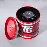 Чоловічий наручний кварцовий годинник T5 Formula (Чорний), фото 4