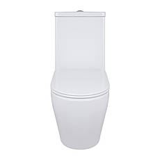 Унітаз підлоговий Qtap Jay Ultra Quiet з сидінням Soft-close 640x360x835 мм QT07222175TW White, фото 3