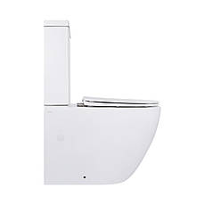 Унітаз підлоговий Qtap Jay Ultra Quiet з сидінням Soft-close 640x360x835 мм QT07222175TW White, фото 4