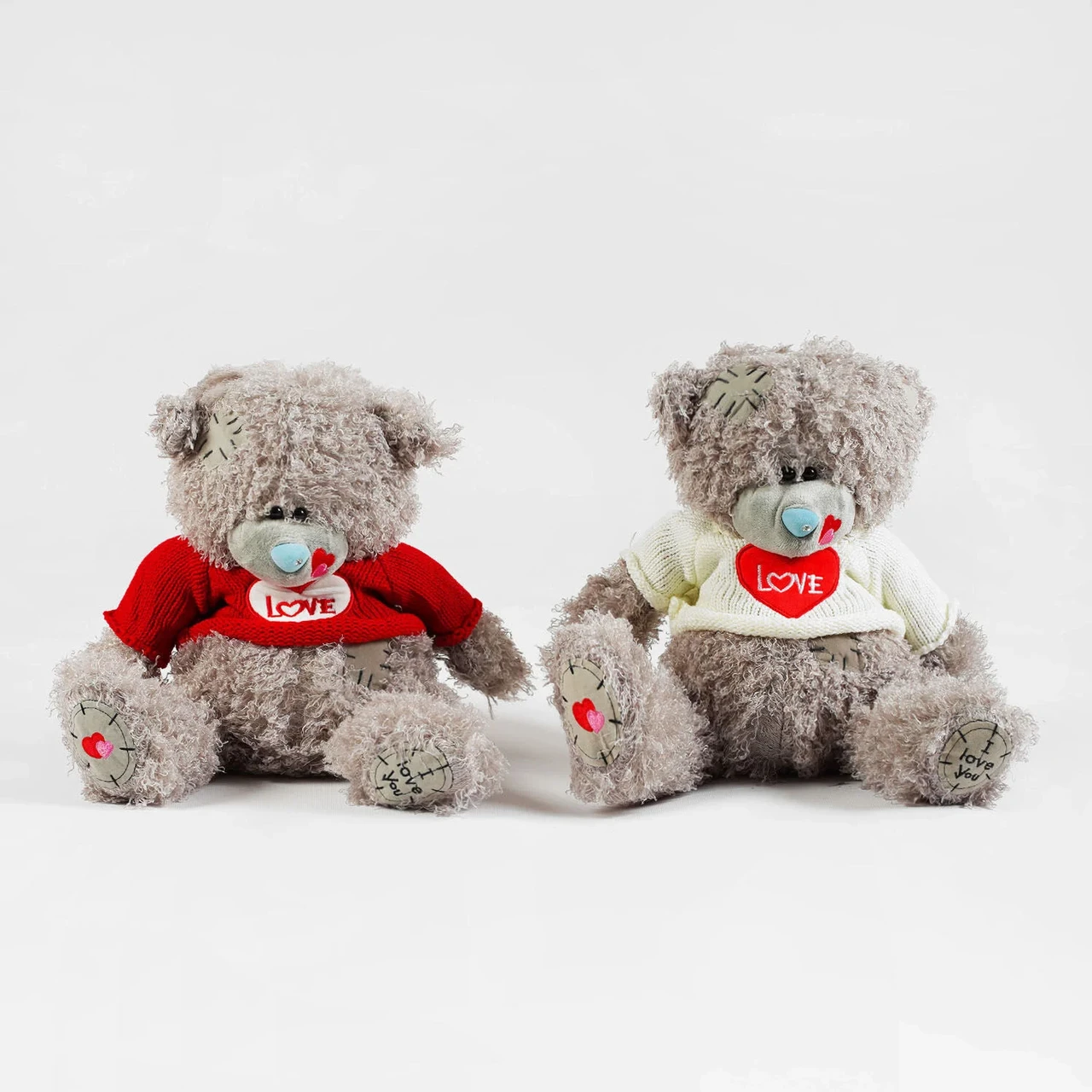 Плюшевий Ведмедик Тедді у светрі висота 30 см, фото 1