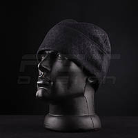 Шапка флісова соти Гексагон Чорна