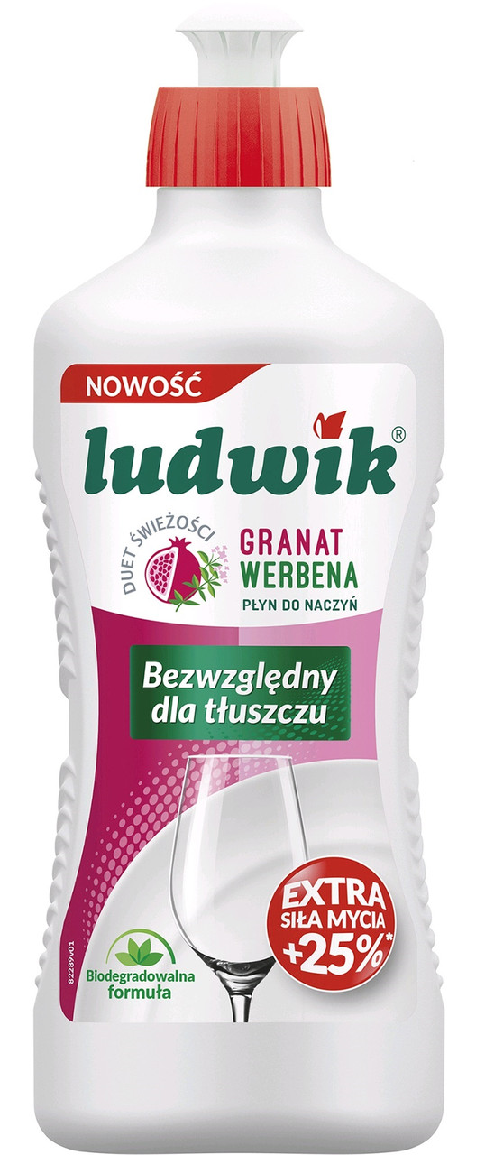 Засіб для миття посуду Ludwik Гранат і Вербена 450 г