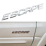 Емблема напис ESCAPE (для Ford) ХРОМ 170х22 мм на скотчі 5L8Z-7842528-A, фото 2