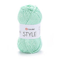 Yarnart STYLE (Стайл) № 659 ментол (Пряжа напівбавовна, нитки для в'язання)
