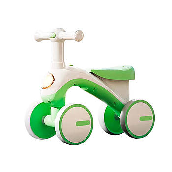 Біговел чотириколісний JOY (колеса 6", рама пластикова, підсвічування, українське озвучення) J-08190 Зелений