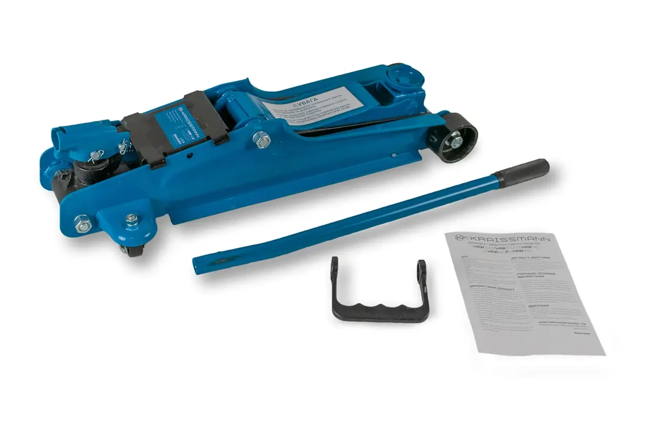 Гідравлічний підкатний домкрат KRAISSMANN 2.5 HRW 381R (низькопрофільний,поворотна рукоятка), фото 1