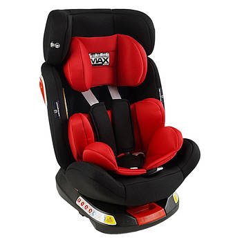 Автокрісло дитяче Joy SafeMax (ISOFIX, група 1-2-3, обертається на 360 градусів) SF-92103 Чорно-червоне