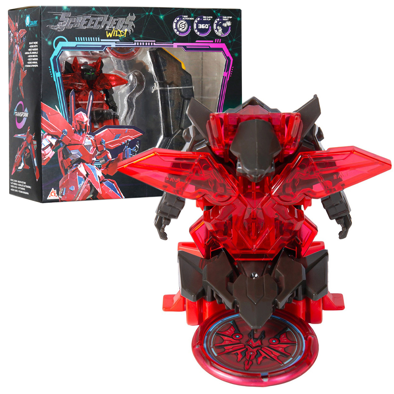 Ігровий набір машинка трансформер Скрітчер Screechers Wild S5 L0.5 Сенгвініті (EU686101B), фото 1