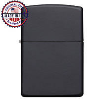 Бензинова запальничка Zippo 218 Classic Black Matte – Оригінал · Зроблено у США (можливе гравіювання)
