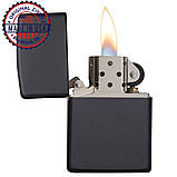 Бензинова запальничка Zippo 218 Classic Black Matte – Оригінал · Зроблено у США (можливе гравіювання), фото 3