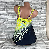 Купальник-сукня 2XL 50 жовтий жіночий роздільний танкіні великий розмір, фото 4