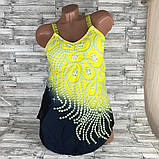 Купальник-сукня 2XL 50 жовтий жіночий роздільний танкіні великий розмір, фото 2