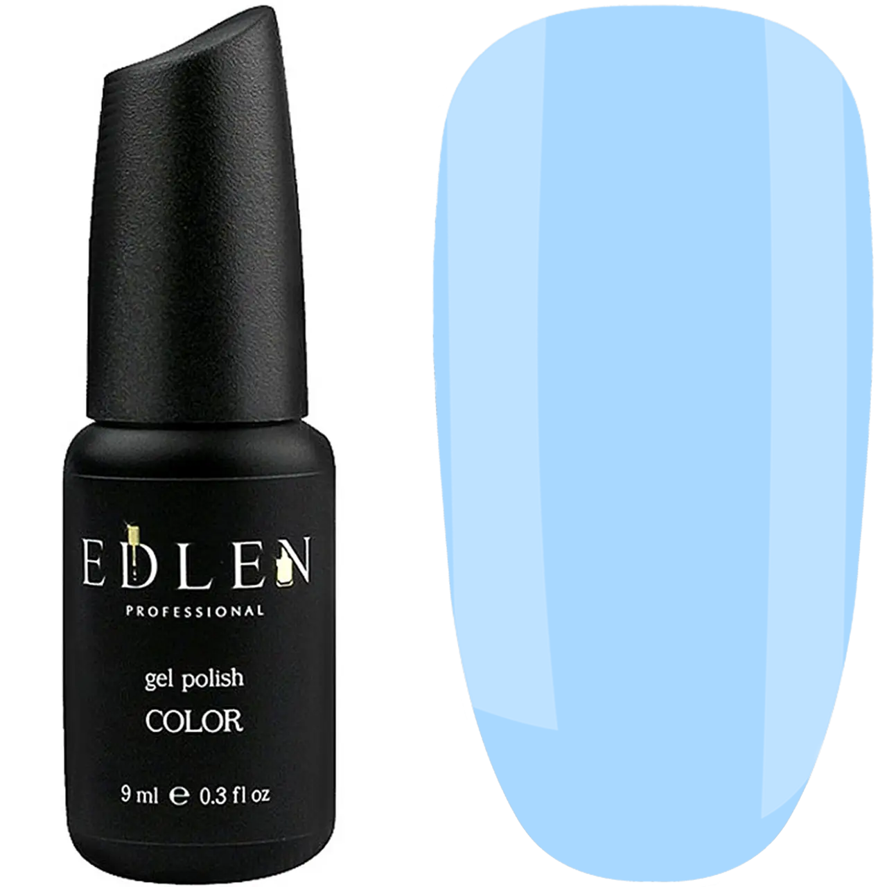 Гель-лак EDLEN Gel Polish Color No50, 9 мл насичений блакитний