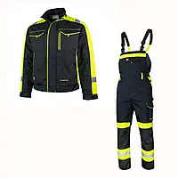 Комплект защитный рабочий, спецодежда: куртка и полукомбинезон, рабочая униформа, роба
