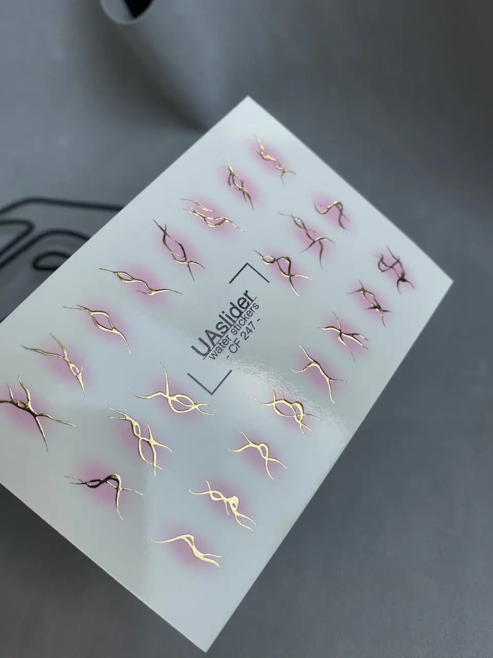 Слайдер-дизайн Color and Foil 247 gold