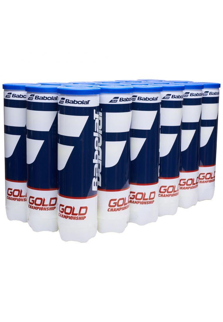 М'ячі тенісні Babolat Gold Championship X4 501084/113 (ящик 18 банок)