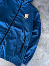 Вітровка куртка чоловіча демісезонна синя з капюшоном Burberry, фото 3