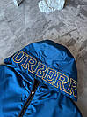 Вітровка куртка чоловіча демісезонна синя з капюшоном Burberry, фото 5