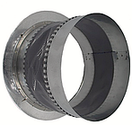 Оцинкована гнучка вставка  із фланцем Ø80